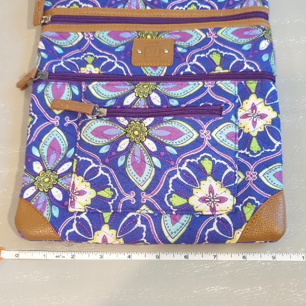 Floral Purple Crossbody Bag - Picture 5 of 6